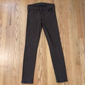 Citizens of Humanity Brown Avedon Slick Skinny Leg Jeans